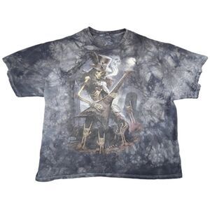 Vintage Skulbone Skeleton Rocker T Shirt Mens Size 3XL Y2K Play Dead James Ryman